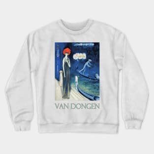 The Waterfront, Venice (1921) by Kees van Dongen Crewneck Sweatshirt